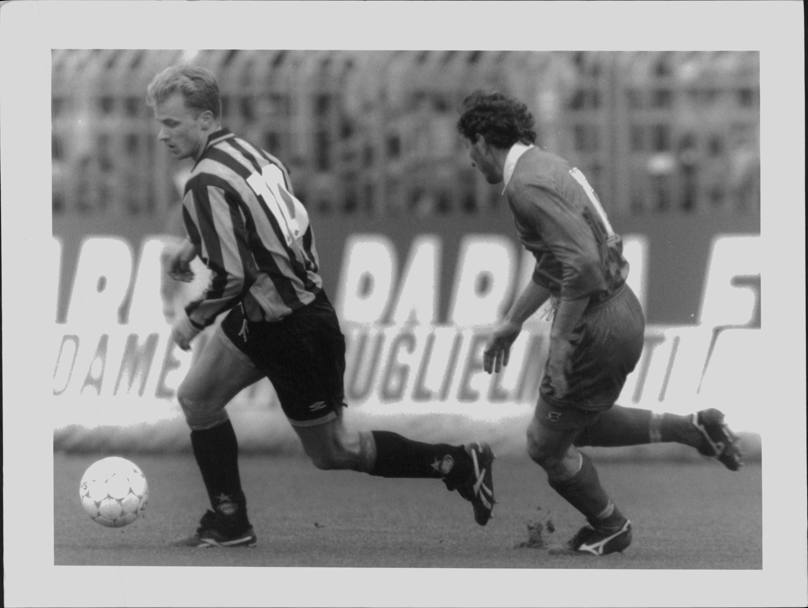 L&#39;olandese Dennis Bergkamp, all&#39;Inter dal 1993 al 1995